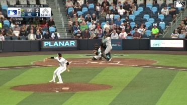 Luis Suisbel homers (11) on a fly ball to left field.
