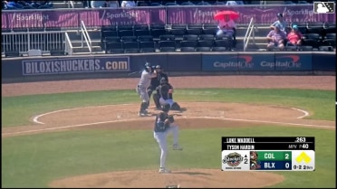 Tyson Hardin In play, run(s) to Luke Waddell