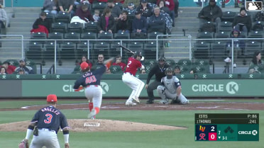 Rhylan Thomas homers (2) on a fly ball to right field.