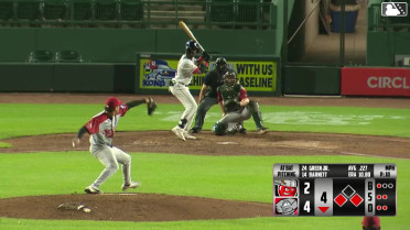 Rodney Green Jr. singles on a line drive to left fielder Ryan Gerety. Jared Davis scores. Jake Reinisch to 2nd.