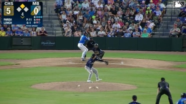 Eli Lovich singles on a line drive to right fielder Brendan Summerhill. Alexis Hernandez scores.