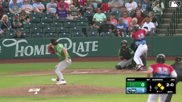 Eduardo Guerrero singles on a sharp line drive to left fielder Jacob Friend. Chase Harlan scores. Jose Meza to 2nd.