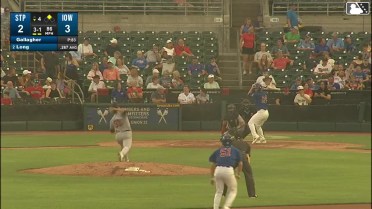 Jonathon Long singles on a line drive to center fielder Ben Ross. Brett Bateman scores.