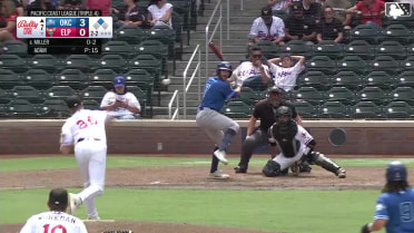 Noah Miller singles on a line drive to center fielder Mason McCoy. Ryan Fitzgerald scores.