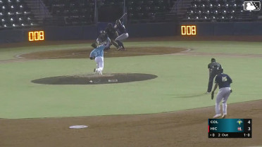 Stone Russell doubles (12) on a sharp line drive to left fielder Deward Tovar. Ivan Sosa scores. Josh Hammond scores.
