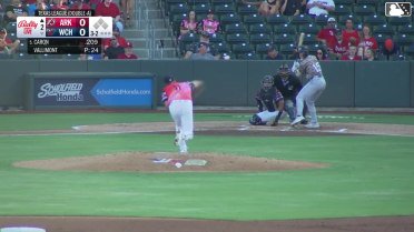 Josh Caron homers (2) on a line drive to left field.