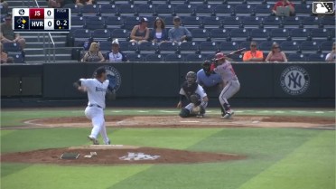 Kodey Shojinaga singles on a line drive to right fielder Gabriel Lara. Nick Biddison scores. Tyler Pettorini to 3rd.