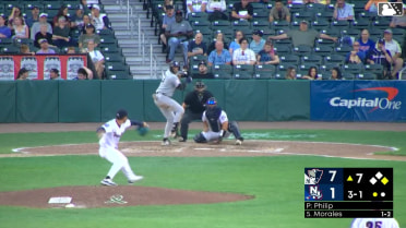 Coby Morales homers (13) on a fly ball to right center field. Nicholas Torres scores.