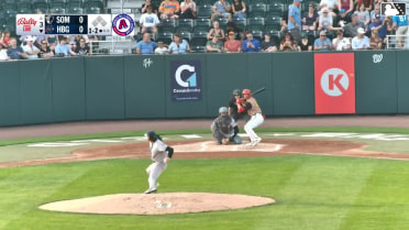 Cayden Wallace homers (12) on a fly ball to left center field.