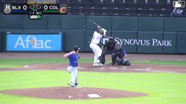 Patrick Clohisy homers (3) on a fly ball to right field.