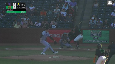 Yordany De Los Santos doubles (2) on a line drive to right fielder George Wolkow. Wyatt Sanford scores.