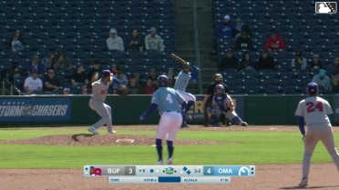 Abraham Toro grounds into a double play, second baseman Carlos Mendoza to shortstop Josh Rivera to first baseman Charles McAdoo. Brandon Drury out at 2nd. Abraham Toro out at 1st.