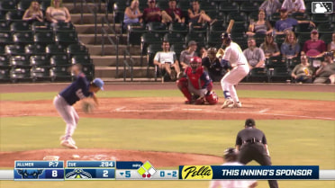 Jhosmmel Zue homers (3) on a fly ball to left field. Stone Russell scores. Henry Ramos scores.