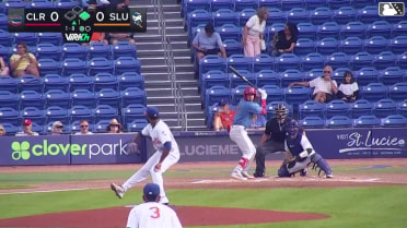 Nolan Beltran doubles (7) on a sharp line drive to right fielder Randy Guzman. Robert Phelps scores. Alirio Ferrebus to 3rd.