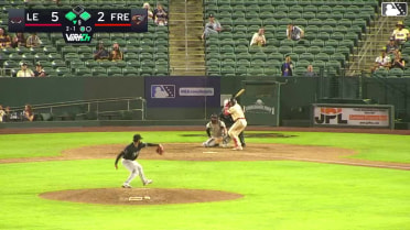 Jesus Freitez out on a sacrifice fly to right fielder George Bilecki. Derek Bernard scores.