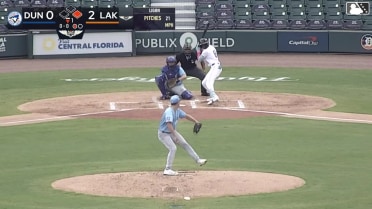Angel De Los Santos homers (1) on a fly ball to left field. Chris Meyers scores.