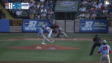 Kade Snell singles on a line drive to right fielder José Suárez. Kane Kepley scores.