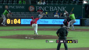 Luke Williams reaches on a throwing error by shortstop Johnny Olmstead. Jim Jarvis scores. Lizandro Espinoza to 3rd.