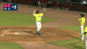 Lizandro Rodriguez hits a solo homer to right-center