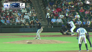 Walker Janek singles on a ground ball to third baseman Dustin Dickerson. Will Bush scores. Luis Baez to 3rd.