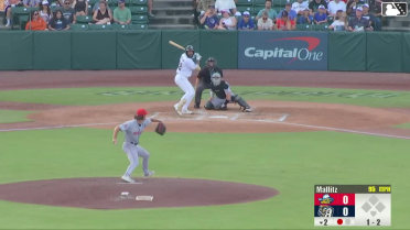 Albert Fabian out on a sacrifice fly to center fielder Druw Jones. Braedon Karpathios scores.