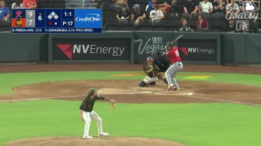 Jhonny Pereda homers (3) on a fly ball to left field.