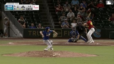 Tim Elko homers (2) on a line drive to left center field.