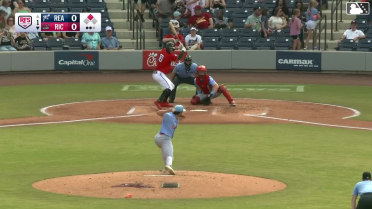 Charlie Szykowny singles on a ground ball to left fielder Luke Ritter. Dayson Croes scores.