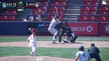 Matthew Ellis homers (12) on a fly ball to left field. Brandon Eike scores.