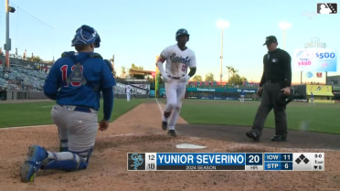 Yunior Severino's two-run home run