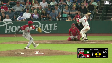 Jaron Elkins singles on a line drive to right fielder Alex McCoy. Emil Morales scores. Chase Harlan to 2nd.