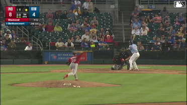 Christian Bethancourt homers (7) on a fly ball to left center field. Jonathon Long scores.