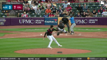 Alex Mooney homers (4) on a fly ball to left field.