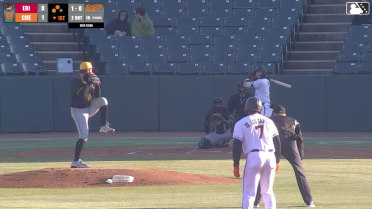 Douglas Hodo III triples (1) on a sharp line drive to center fielder Brett Callahan. Adam Retzbach scores. Anderson De Los Santos scores.