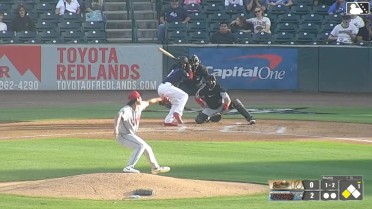 Dervy Ventura singles on a line drive to shortstop Tytus Cissell. Cesar Quintas scores.