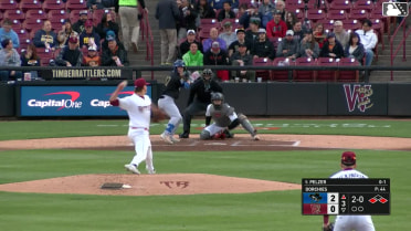 Luke Pelzer grounds out, second baseman Luiyin Alastre to first baseman Eric Bitonti. Blake Mitchell scores. Ramon Ramirez to 2nd.