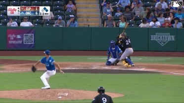 Freddy Fermin singles on a line drive to left fielder James Tibbs III. Anthony Vilar scores. Mason McCoy to 2nd.