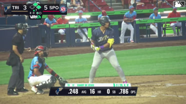 Randy De Jesus grounds out, first baseman Kevin Fitzer to pitcher Nathan Blasick. Harold Coll scores. Matt Coutney to 3rd. Ryan Nicholson to 2nd.