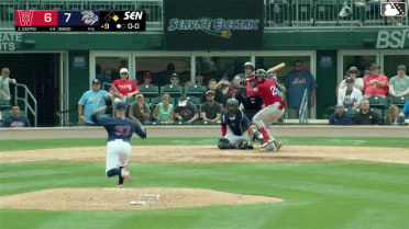 Allan Castro homers (12) on a fly ball to left center field. Vinny Capra scores.