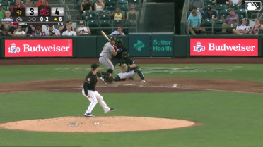 Omar Martinez called out on strikes.