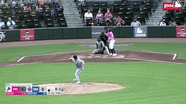 Carter Trice singles on a line drive to center fielder Emaarion Boyd. Karson Simas scores.
