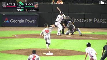 Carson Taylor singles on a line drive to right fielder David Calabrese. Dalton McIntyre scores. Jordan Groshans to 2nd.