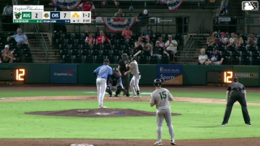 Caleb Klein singles on a line drive to right fielder Dean Moss. Matt Scannell scores. Yamvier Carrero scores. Manuel Campos to 2nd.