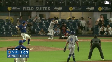 Oliver Dunn singles on a ground ball to center fielder Luis Lara. Cooper Kinney scores. Logan Davidson to 2nd.