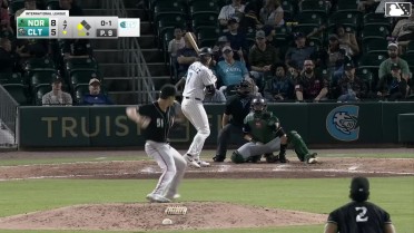 Jacob Gonzalez homers (11) on a fly ball to center field. Korey Lee scores.