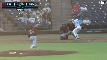 Casey Yamauchi doubles (3) on a sharp line drive to left fielder Yeison Morrobel. Justin Riemer scores.