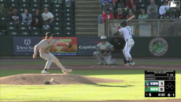 José Barrero homers (7) on a line drive to left field.