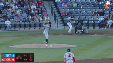 Ryan McCrystal singles on a line drive to right fielder David Calabrese. Leo Balcazar scores.