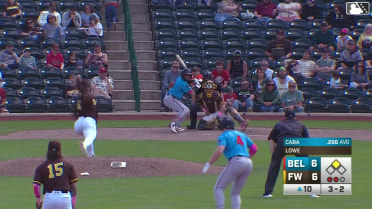 Starlyn Caba homers (3) on a fly ball to right field. Jake McCutcheon scores.