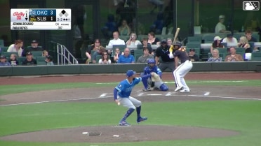 Jerming Rosario In play, run(s) to Pablo Reyes